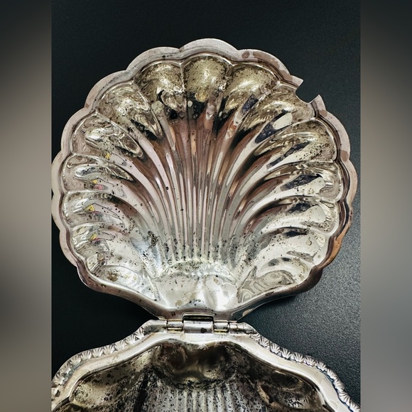 William Adams England Antique Silver Plate Clam Shell - Picture 8 of 10